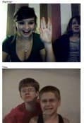 Screenshot di un incontro chatroulette — Chatroulette hot su Camyster