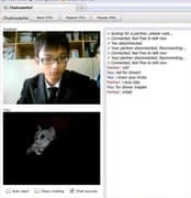 Screenshot di un incontro chatroulette — Chatroulette asiatica su Camyster