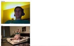 Screenshot di un incontro chatroulette — Chatroulette svizzera su Camyster