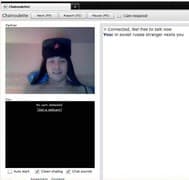 Screenshot di un incontro chatroulette — Chatroulette russa su Camyster
