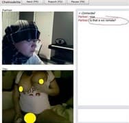 Screenshot di un incontro chatroulette — Chatroulette senior su Camyster