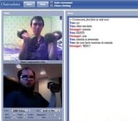 Screenshot di un incontro chatroulette — Chatroulette americana su Camyster