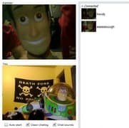 Screenshot di un incontro chatroulette — Chatroulette inglese su Camyster