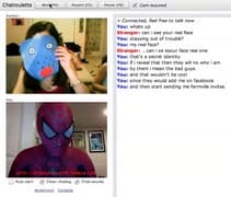 Screenshot di un incontro chatroulette — Chatroulette italiana su Camyster