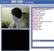 Screenshot di un incontro chatroulette — Chatroulette marocchina su Camyster