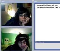 Screenshot di un incontro chatroulette — Chatroulette tedesca su Camyster