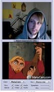 Screenshot di un incontro chatroulette — Chatroulette belga su Camyster