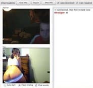 Screenshot di un incontro chatroulette — Chatroulette araba su Camyster