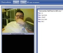 Screenshot di un incontro chatroulette — Chatroulette gay su Camyster