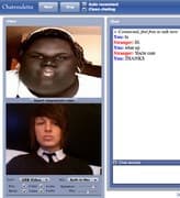 Screenshot di un incontro chatroulette — Chatroulette alternativa su Camyster