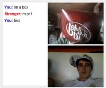 Screenshot di un incontro chatroulette — Chatroulette canadese su Camyster