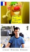 Screenshot di un incontro chatroulette — Chatroulette americana su Camyster
