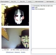 Screenshot di un incontro chatroulette — Chatroulette italiana su Camyster