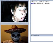 Screenshot di un incontro chatroulette — Chatroulette marocchina su Camyster