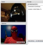 Screenshot di un incontro chatroulette — Chatroulette portoghese su Camyster