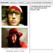 Screenshot di un incontro chatroulette — Chatroulette belga su Camyster