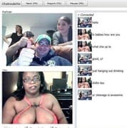 Screenshot di un incontro chatroulette — Chatroulette alternativa su Camyster